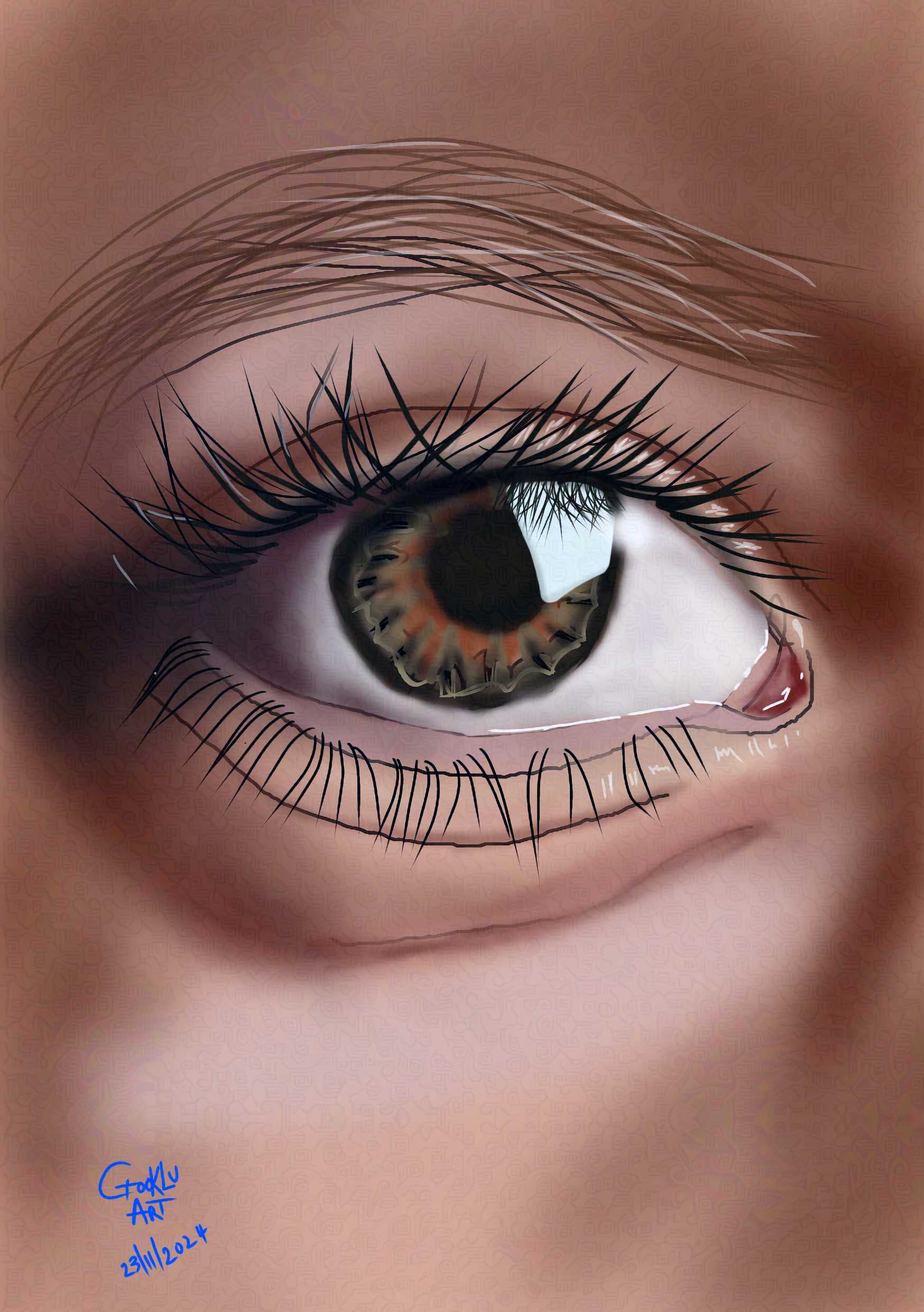 Realistic Eye Digital Art 
